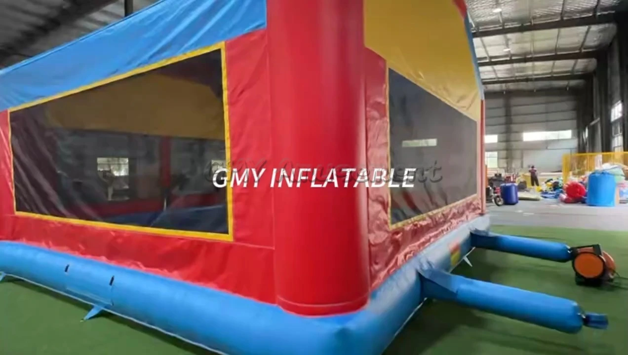 Commercial Large Inflatable Bounce House Jumping Bouncy Castle With Top Roof GMY Inflatables 1