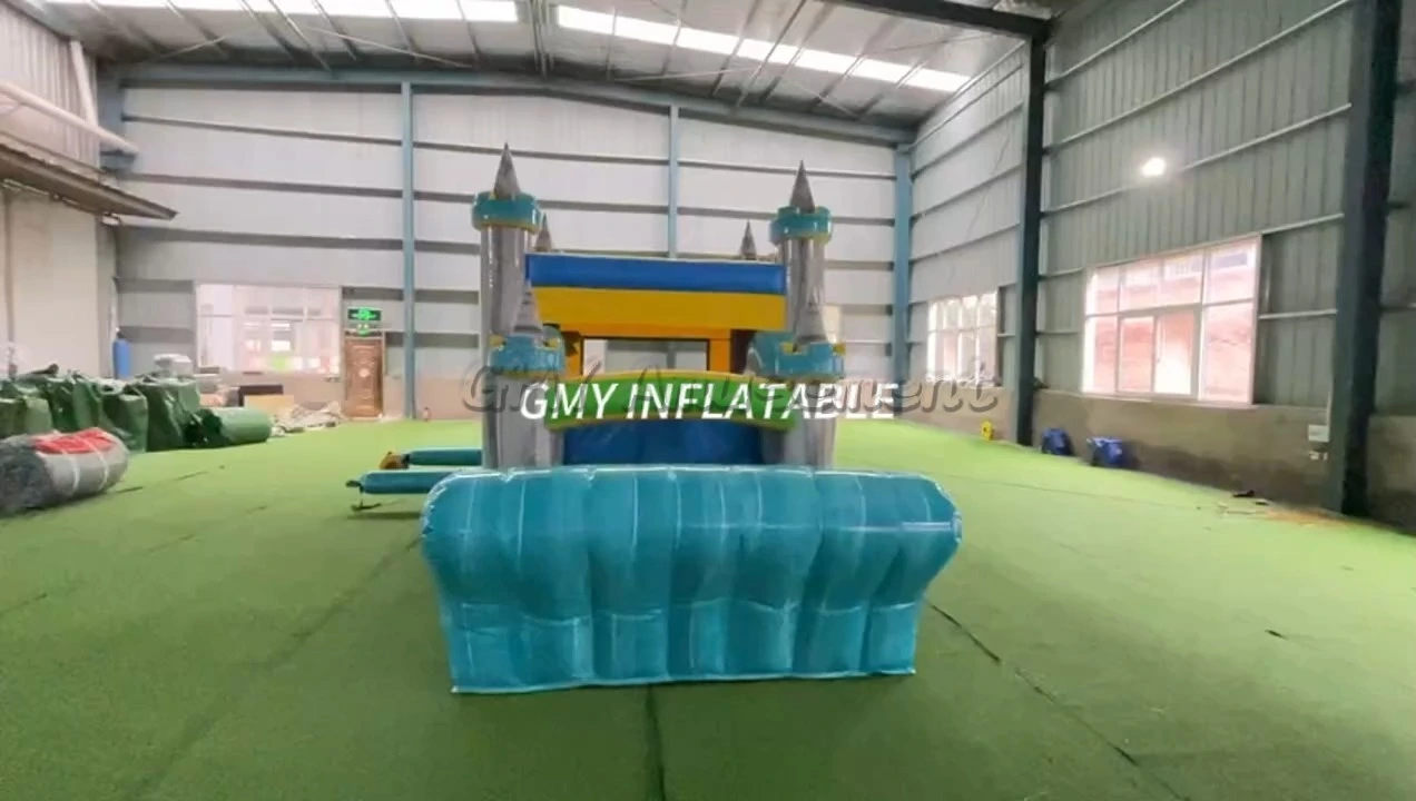 Heißer Verkauf Kommerzielle Hüpfburg Combo Hüpfburg mit Trockenrutsche GMY Inflatables 1