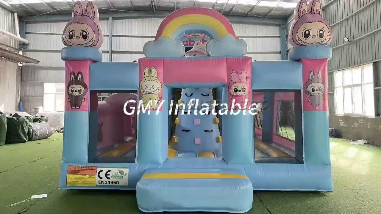Château gonflable commercial avec toboggan sec à vendre - GMY Inflatables 1