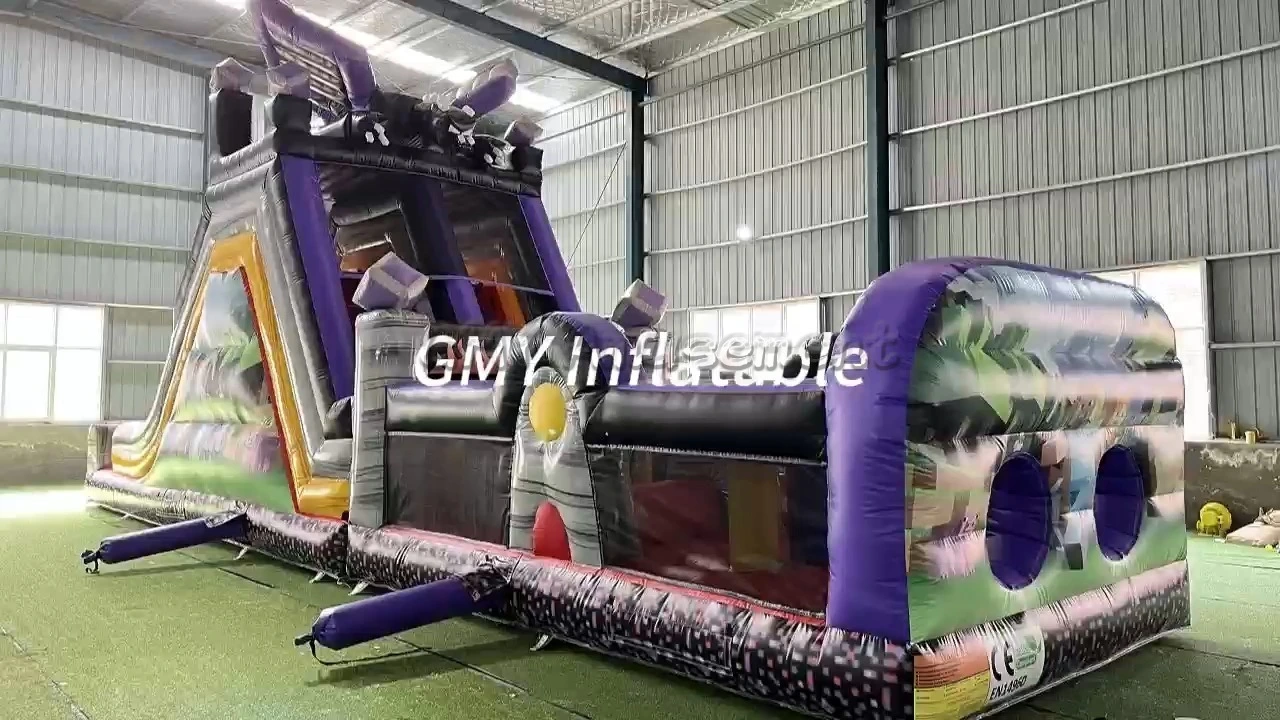 Hochwertige aufblasbare Hüpfburg, aufblasbare Rutsche, Drachen-Hindernisparcours, GMY Inflatables 1