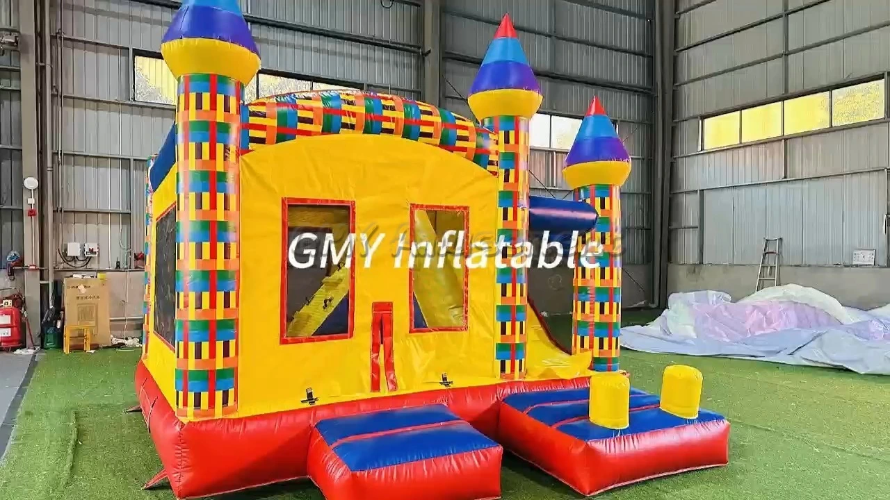 Gewerblicher Trampolinpark-Verleih: Aufblasbare Hüpfburg-Kombination für Kinder von GMY Inflatables 1