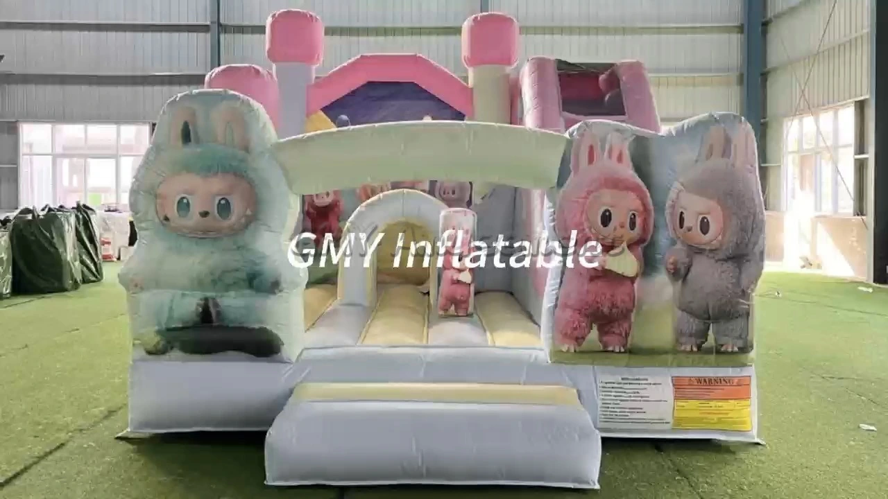 Customized Size Inflatable Bouncer House Jumping Bouncy Castle with slide GMY Inflatables 1