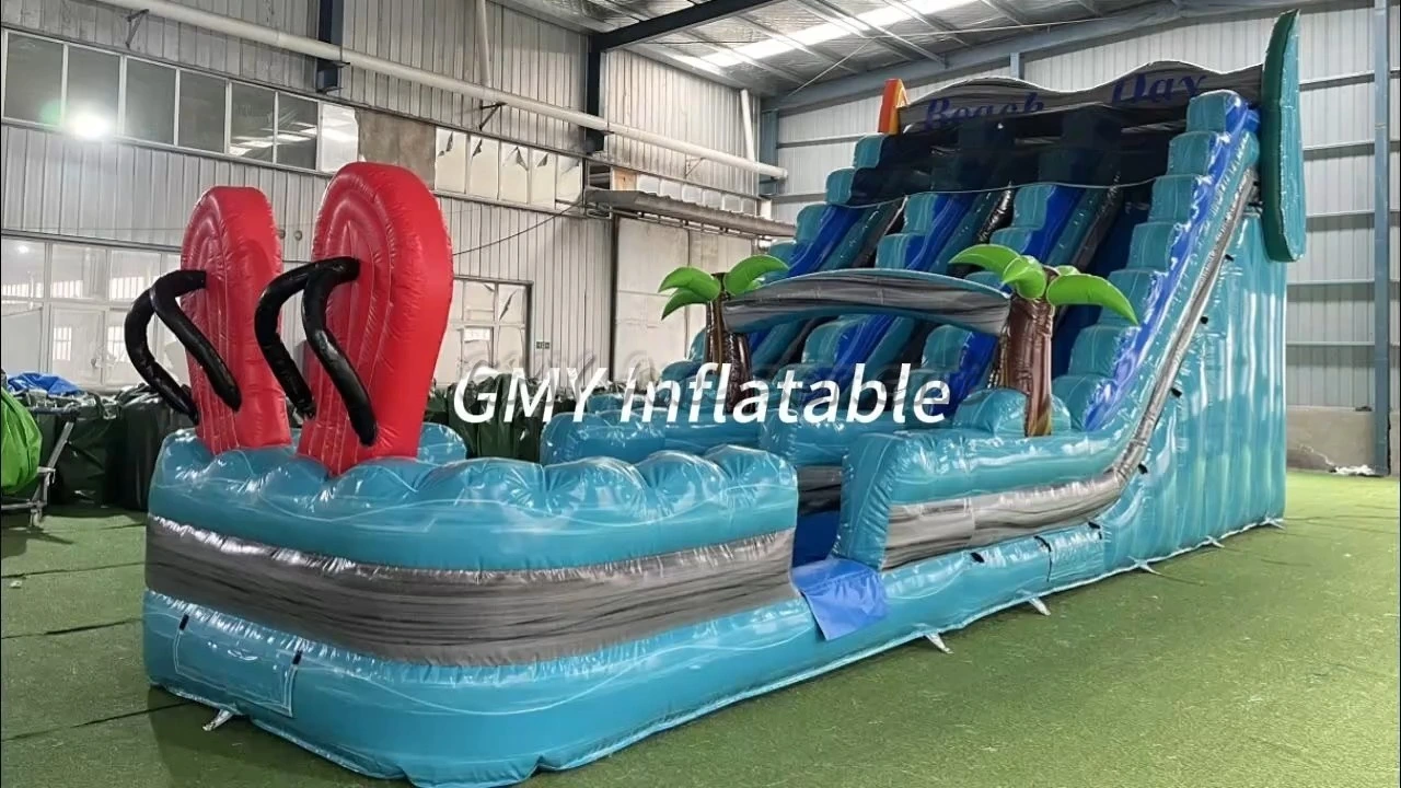 Aufblasbare Wasserrutsche für Strandtage, Surfen, aufblasbare Wasserrutsche für Erwachsene, GMY Inflatables 1