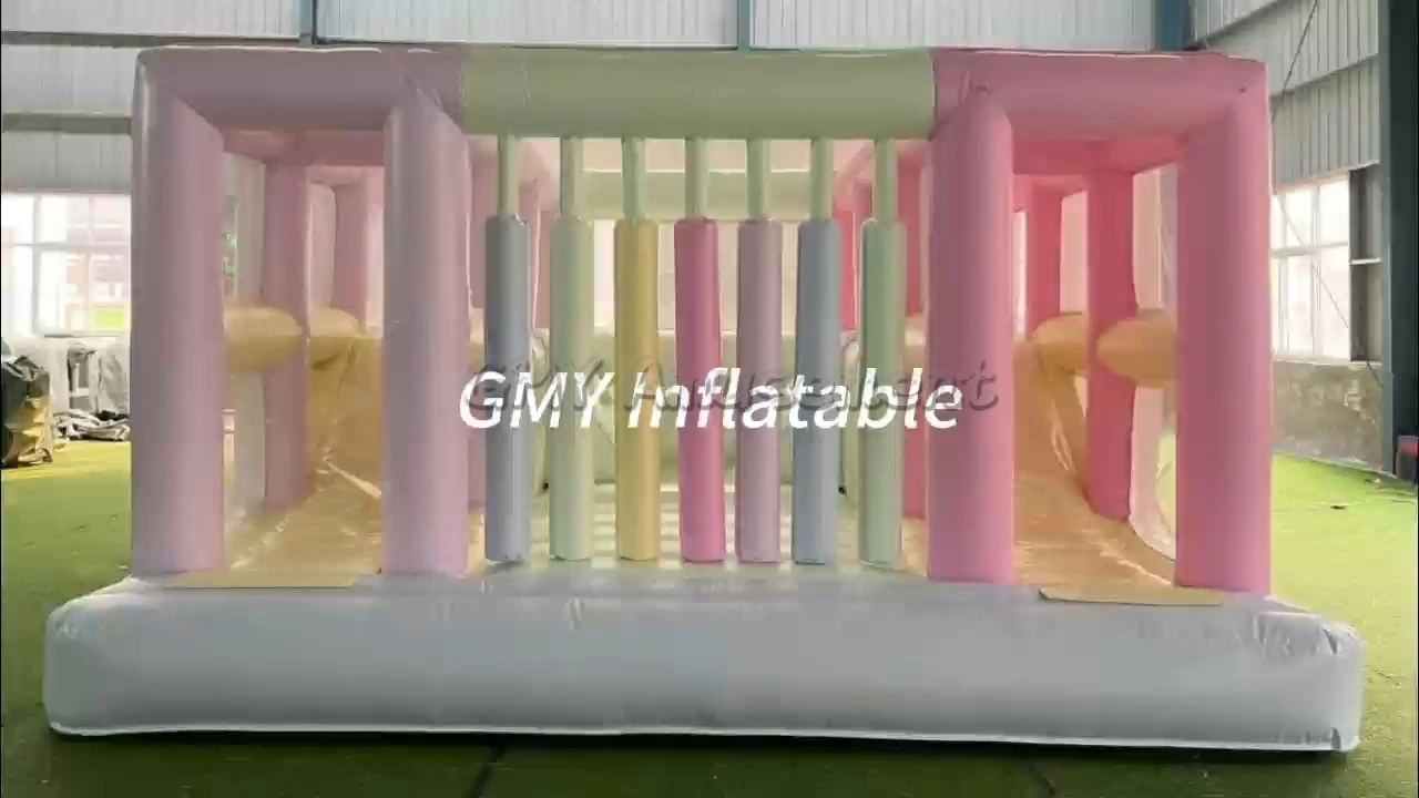 Regenbogen-Hüpfburg, aufblasbarer Hüpfball, aufblasbares Hüpfhaus für Kinder, GMY Inflatables 1