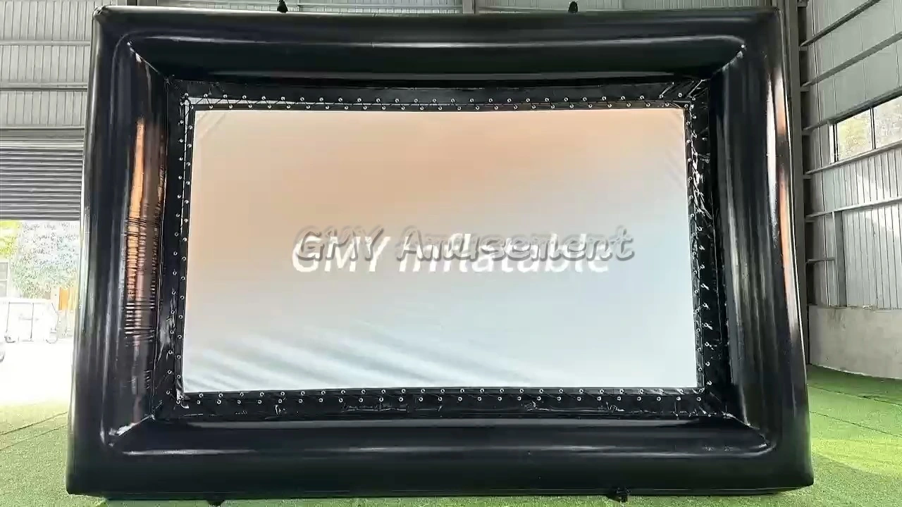 Aufblasbare Projektionsleinwand für den gewerblichen Außenbereich, aufblasbare Kinoleinwand von GMY Inflatables 1