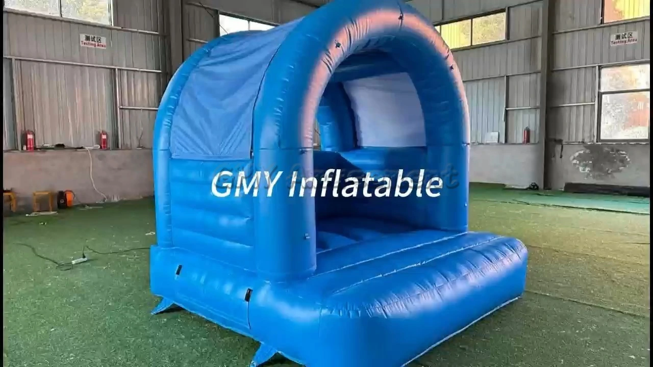 Deep Blue Small Baby Jumper Gonflable Bounce Houses Commercial GMY Inflatables 1