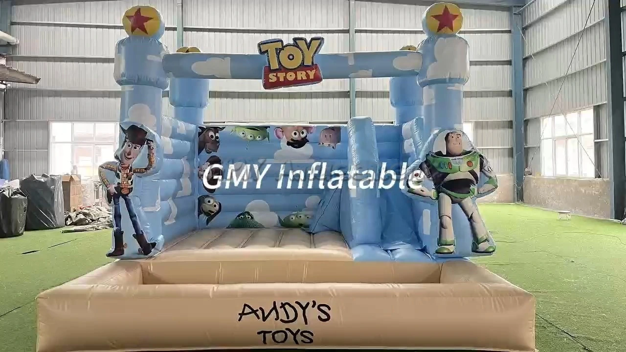 Hochwertige PVC-Hüpfburg-Kombination, aufblasbares Hüpfhaus mit Rutsche, GMY Inflatables 1