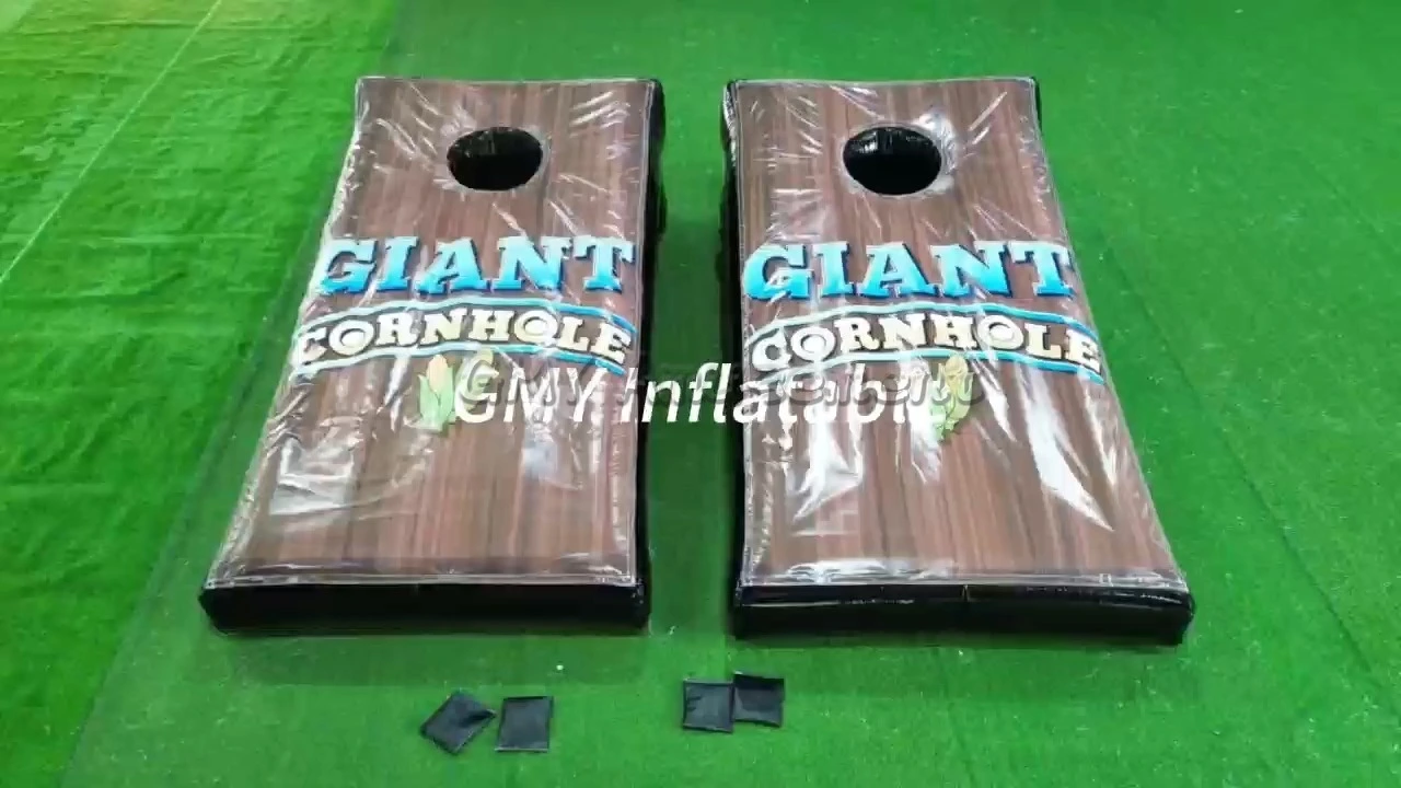 Popular Giant Interactive Corn Hole Toss Throw Games PVC Inflatable Cornhole Boards GMY Inflatables 1