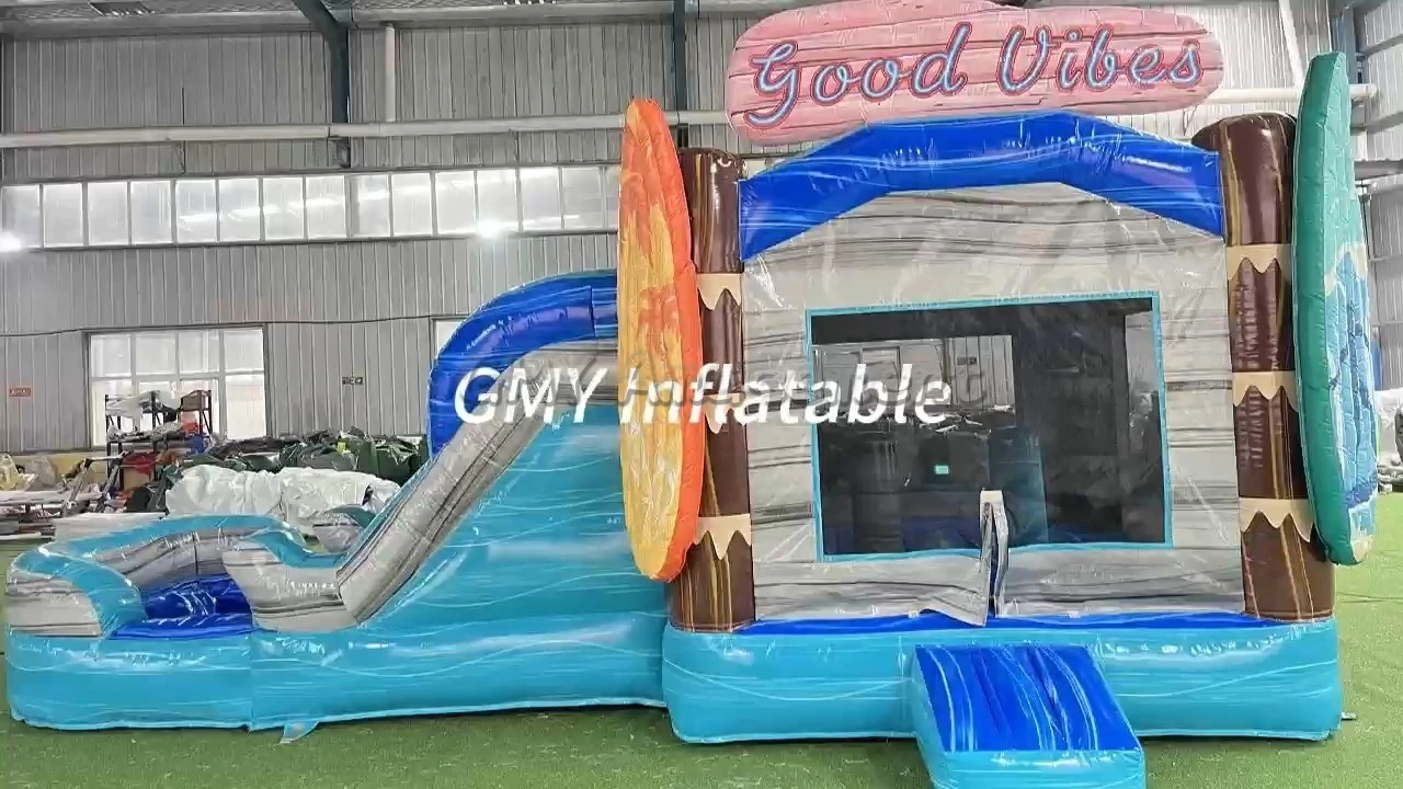 Hüpfburg im Strand-Design, aufblasbares Surf-Hüpfhaus, gewerblicher Mietartikel für Partys, GMY Inflatables 1