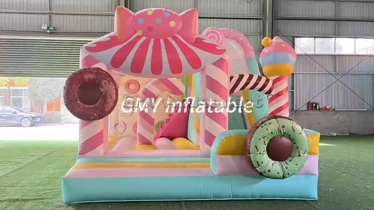 Aufblasbare Hüpfburg mit Rutsche, individuell gestaltbar, zu verkaufen bei GMY Inflatables 1