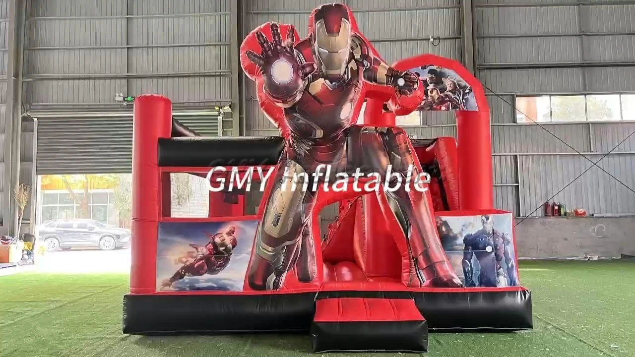 Commercial Inflatable Bouncer Jumping Bouncy Castle with Slide for Party Business GMY Inflatables 1