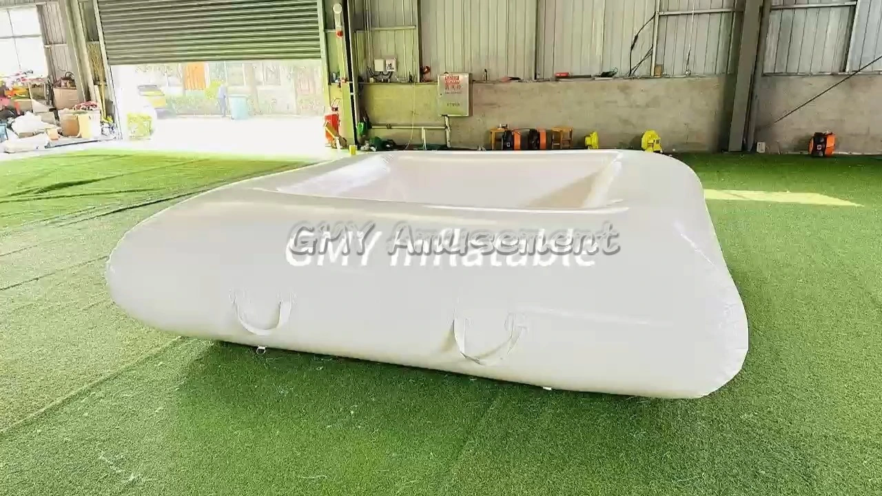 Piscine gonflable extérieure entièrement blanche pour enfants, piscine à balles, balles pour s'amuser dans le jardin, GMY Inflatables 1