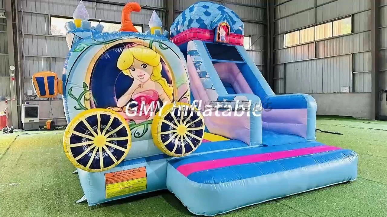 Jumping Castles Commercial Jump House Princess Hpfburg Bounce House Combo with Slide GMY Inflatables 1