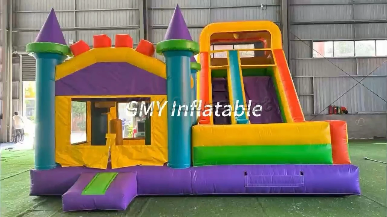 Commercial Kids Bounce House Slide Combo Chateau Gonflable Inflatable Bouncy Castle GMY Inflatables 1