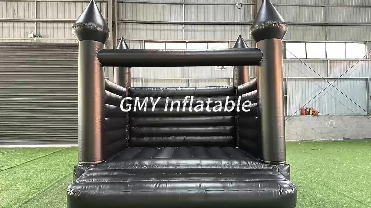 Commercial Inflatable Bouncy Castle Black Bounce House for Wedding GMY Inflatables 1