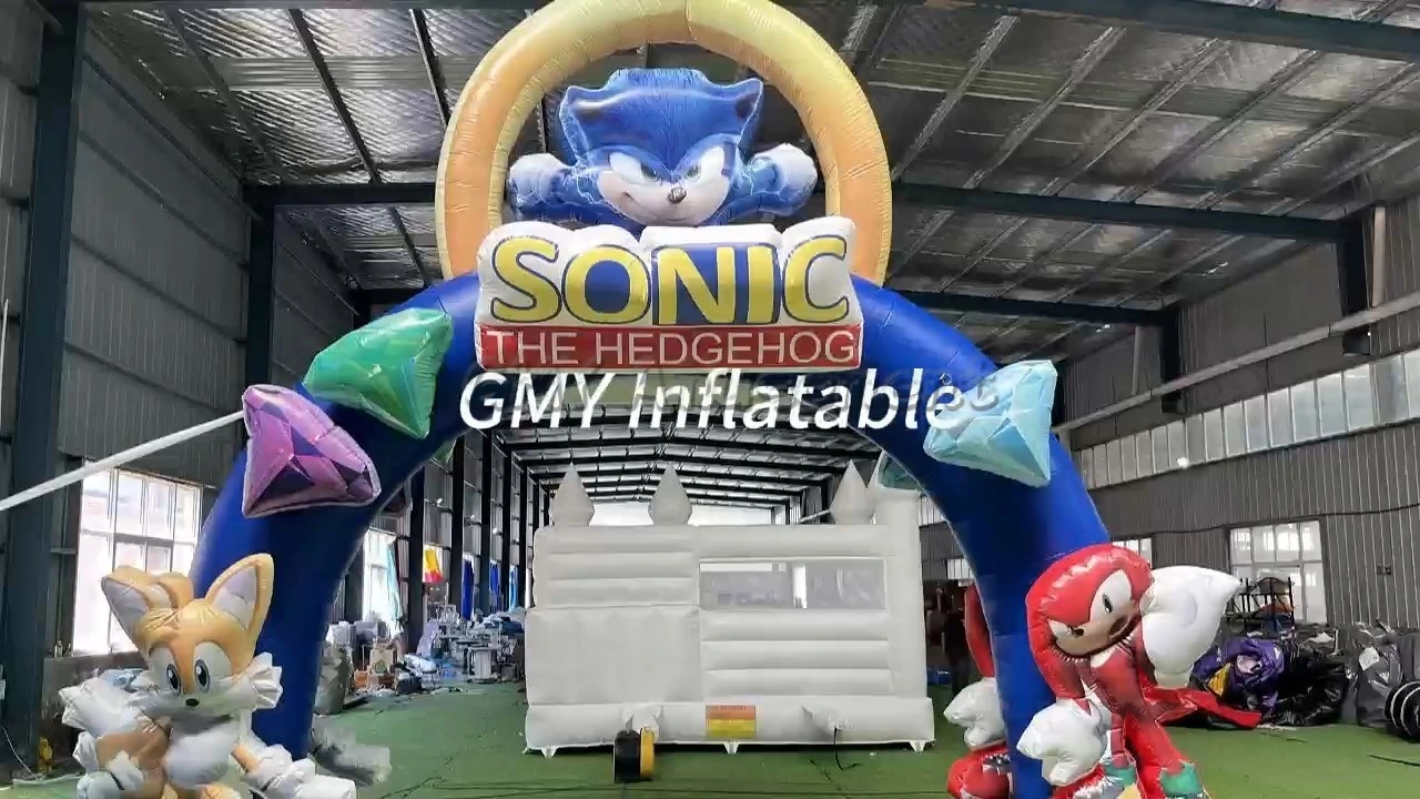 Custom Outdoor Giant Inflatable Arch Balloon Archway Cartoon for Advertising Display GMY Inflatables 1