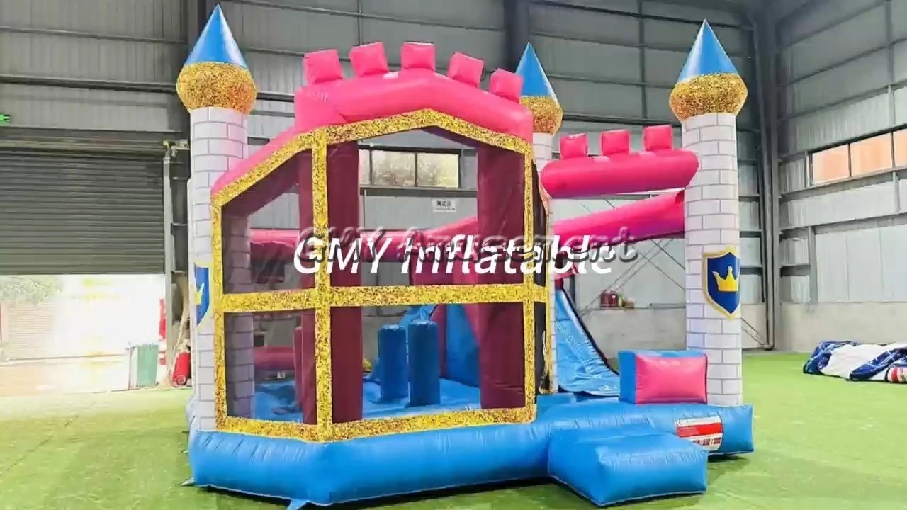 Castillo hinchable infantil Princesa con tobogán GMY Inflatables 1