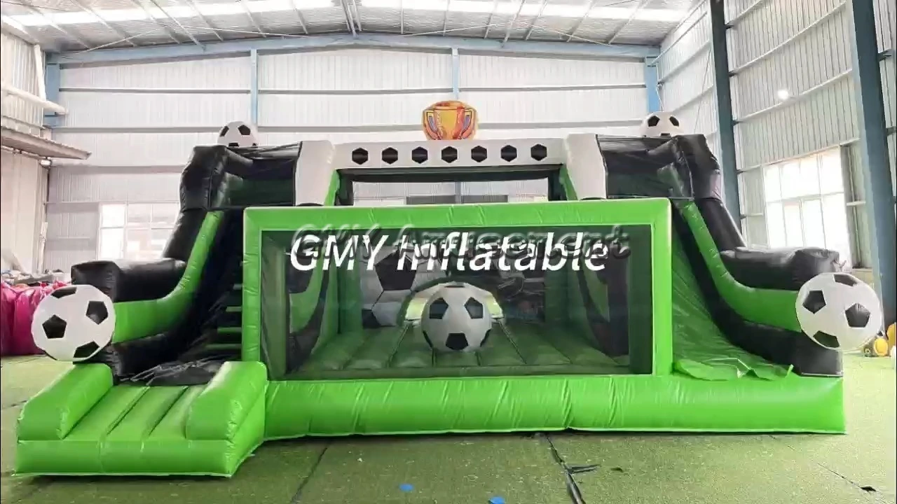 High Quality Inflatable Soccer Bouncy Castle Inflatable Football Combo GMY Inflatables 1