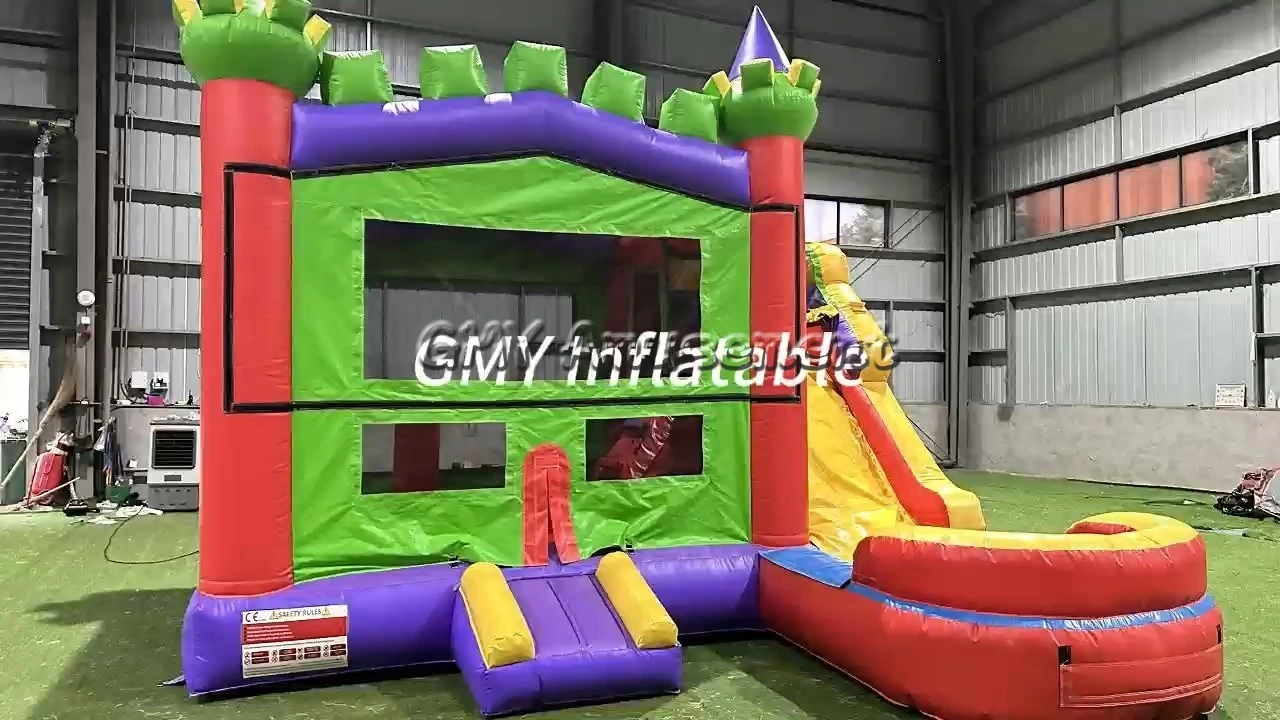 Castillo hinchable infantil combinado de calidad comercial con tobogán GMY Inflatables 1