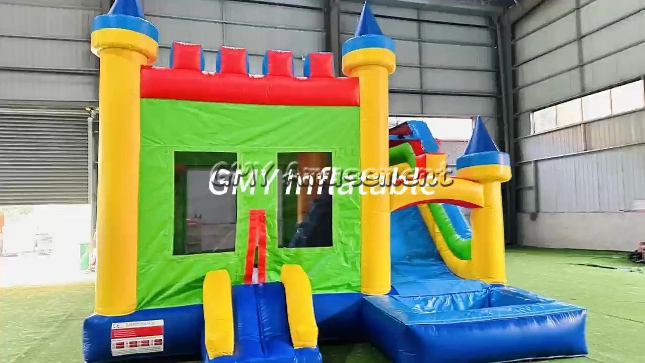 Castillo hinchable con tobogán acuático de calidad comercial a precio de fábrica GMY Inflatables 1