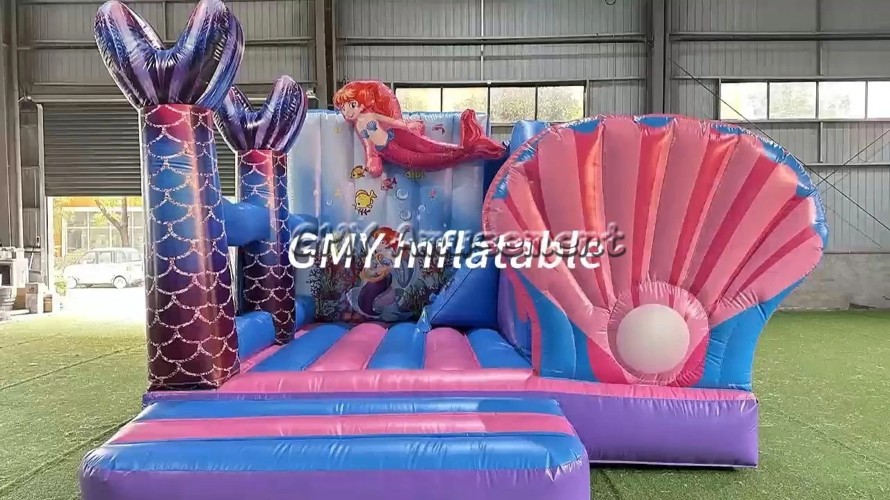 Zestaw dmuchanych zamków dmuchanych z motywem syreny na zewnątrz Hpfburg Dmuchane zamki dmuchane GMY 1