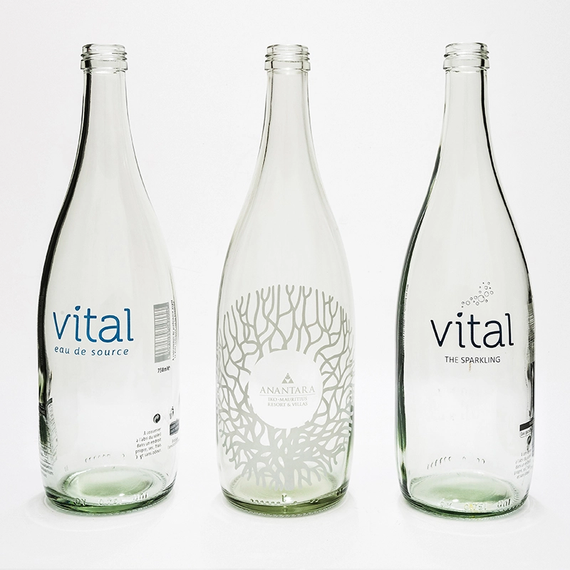 Glass Water Bottle YL750-5727 750ml Normal/Extra Flint Berde/Asul 1