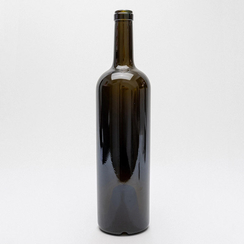 Vintage Flint Green Wine Bottle PT750-1425A - Antique Style 750ml 1