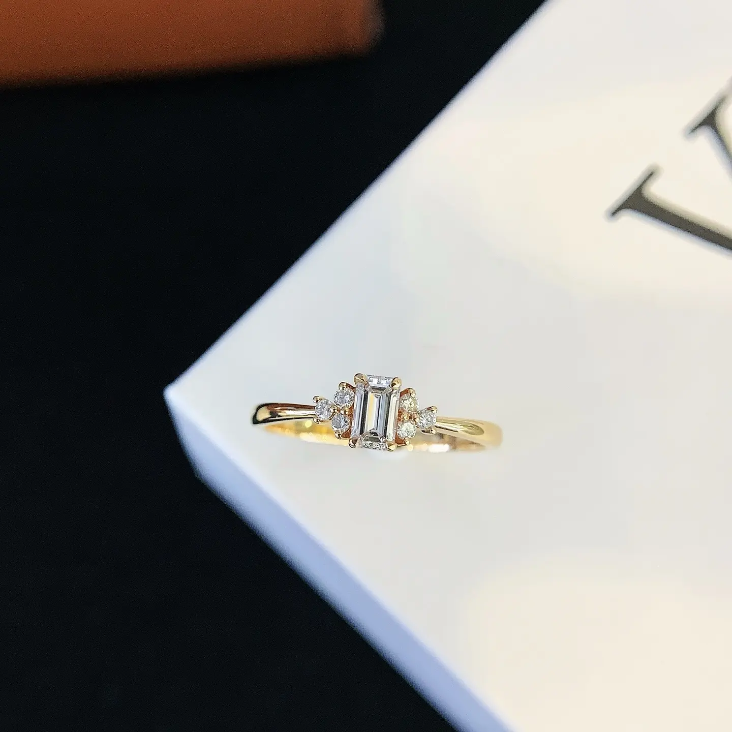 Three Stone Ring Three Stone Diamond Engagement Ring Best Factory Price Supply 2