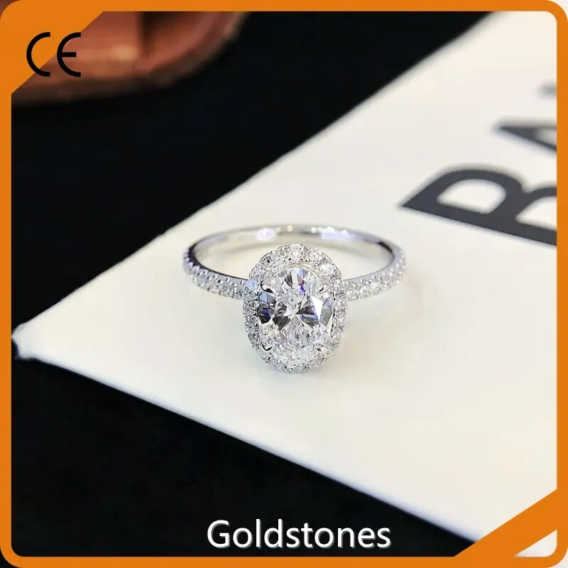 Halo Ring Lab Diamond Halo Ring Best Factory Price Vendor 1