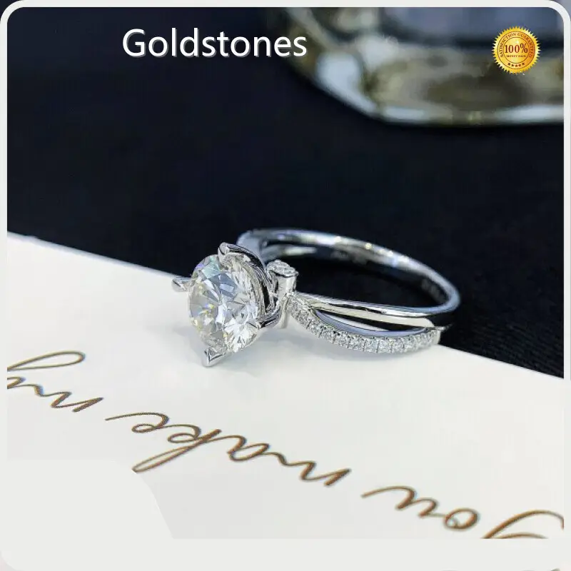 Lab Created Diamond Solitaire Engagement Ring Engagement Ring Wholesale - Goldstones 1