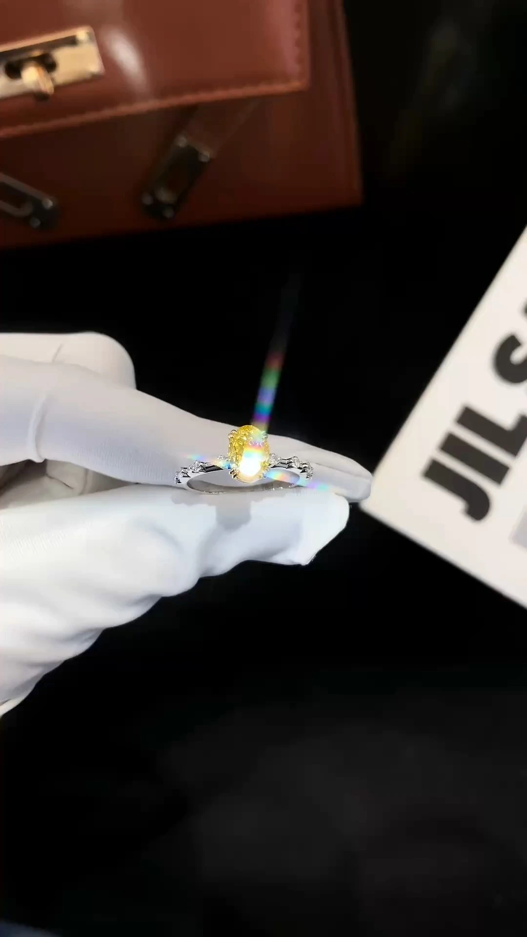 Certified 5x7mm Lab Grown Diamond Oval Cut Engagement Ring with Lab Diamond Sidestone, Unique Christmas Gift For Her 1