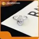 Oval Halo Engagement Rings Lab Created with Good Price Best Factory Price 1