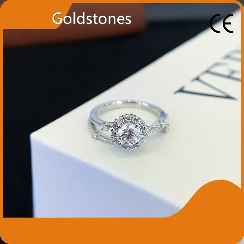 Lab Diamond Halo Ring Lab Diamond Wholesale - Goldstones 1