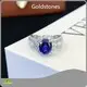 Lab Gemstone Halo Ring Halo Ring Wholesale - Goldstones 1