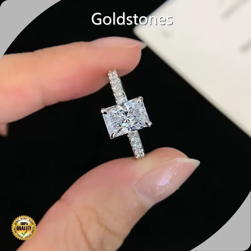 For Wholesale Lab Created Halo Engagement Rings by Goldstones 1