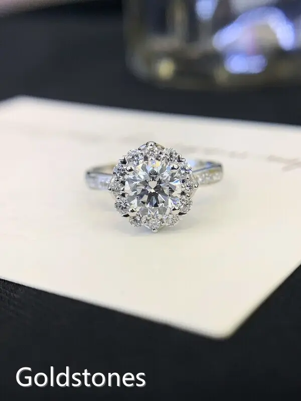 Oem & Odm Oval Cut Halo Lab Grown Diamond Engagement Ring Best Brand 1
