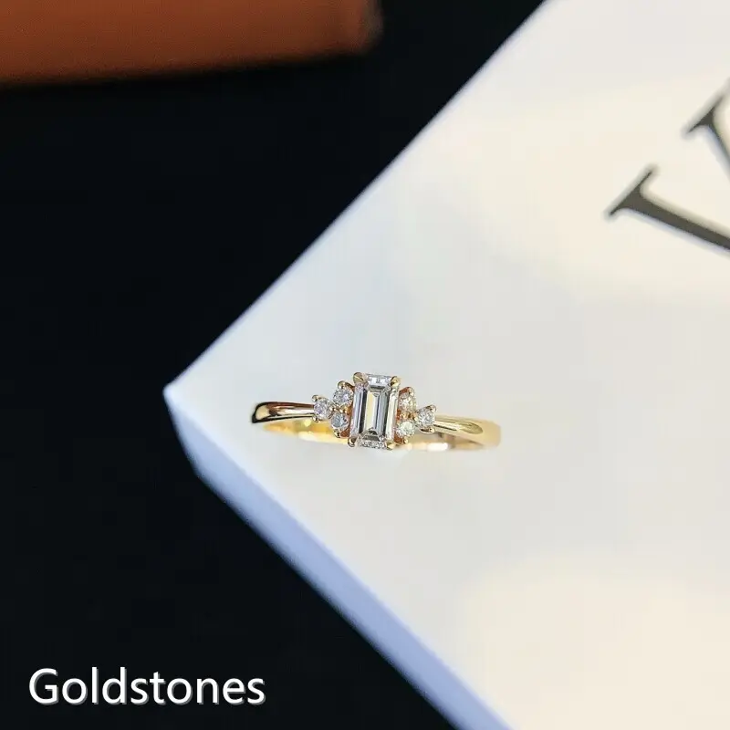 Lightweight 3 Stone Engagement Ring at Sale 1