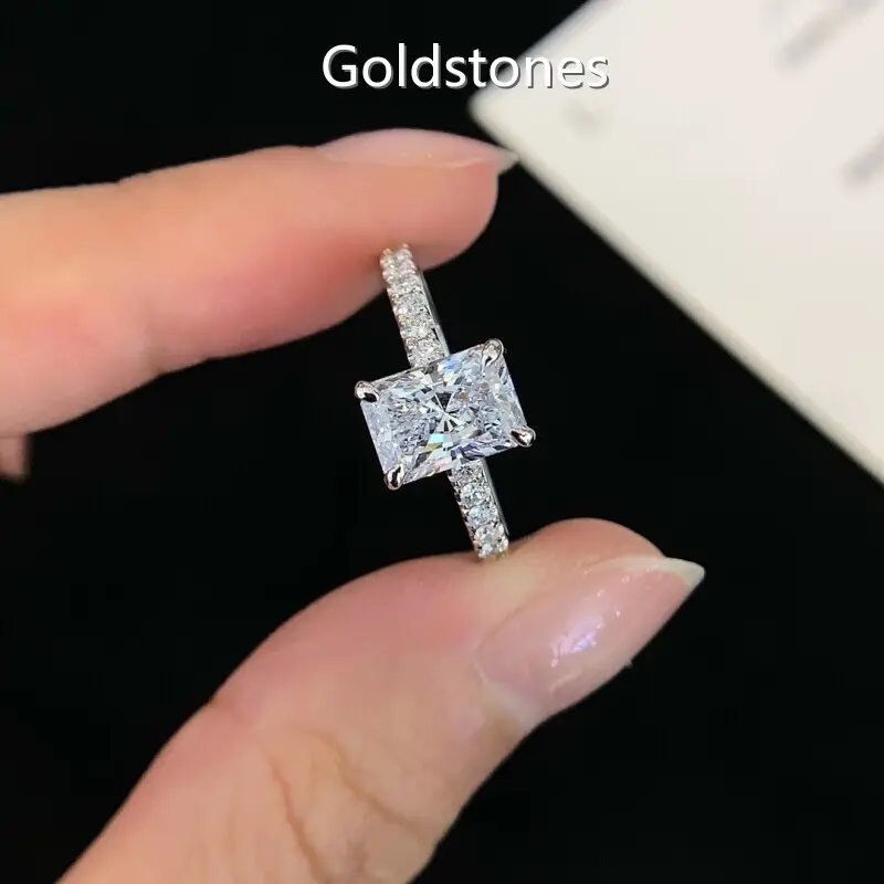 Lab Diamond Halo Ring - at Sale - Goldstones 1