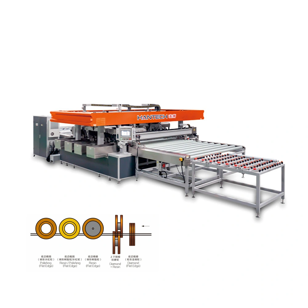 Glass Grinding Machine I Series - Arrising + Four Wheels for Flat Edge Processing 1