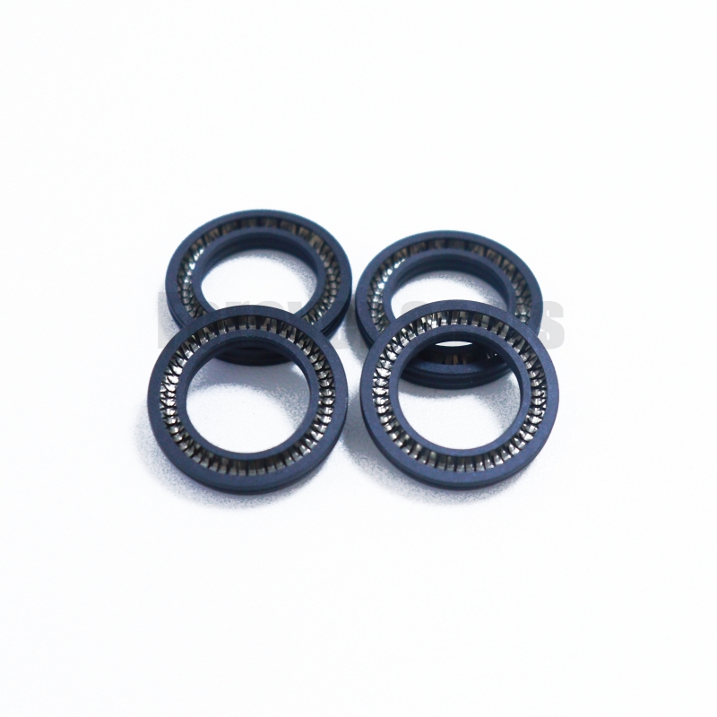 Sellos energizados por resorte de PTFE azul oscuro 1