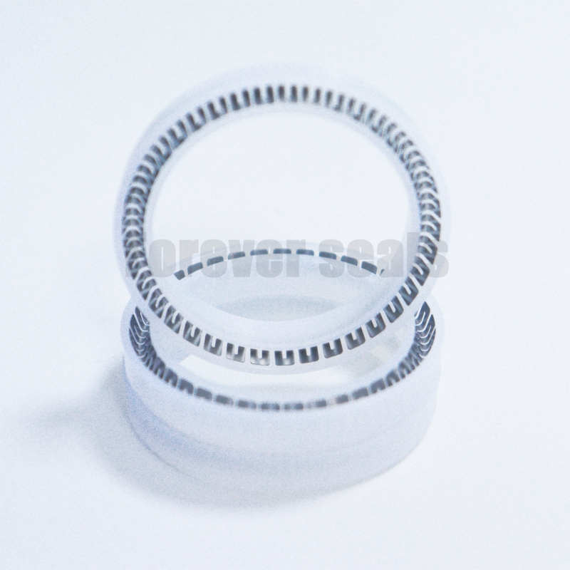 Clear White Ultra-High Molecular Weight Polyethylene (UPE) Spring Energized Seal 1