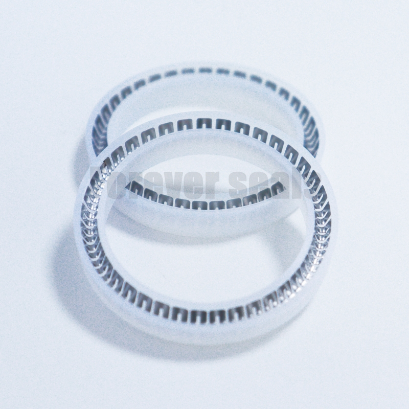 Sello de polietileno de peso molecular ultraalto (UPE) blanco transparente con resorte 2
