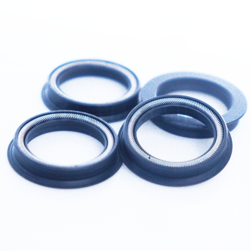 Sello de PTFE importado con resorte energizado, modelo TVM, azul oscuro 2