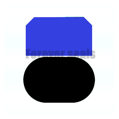 GSF Glyd Ring Brown Sello de pistón de alta presión PTFE NBR FKM 180X159X8.1 1
