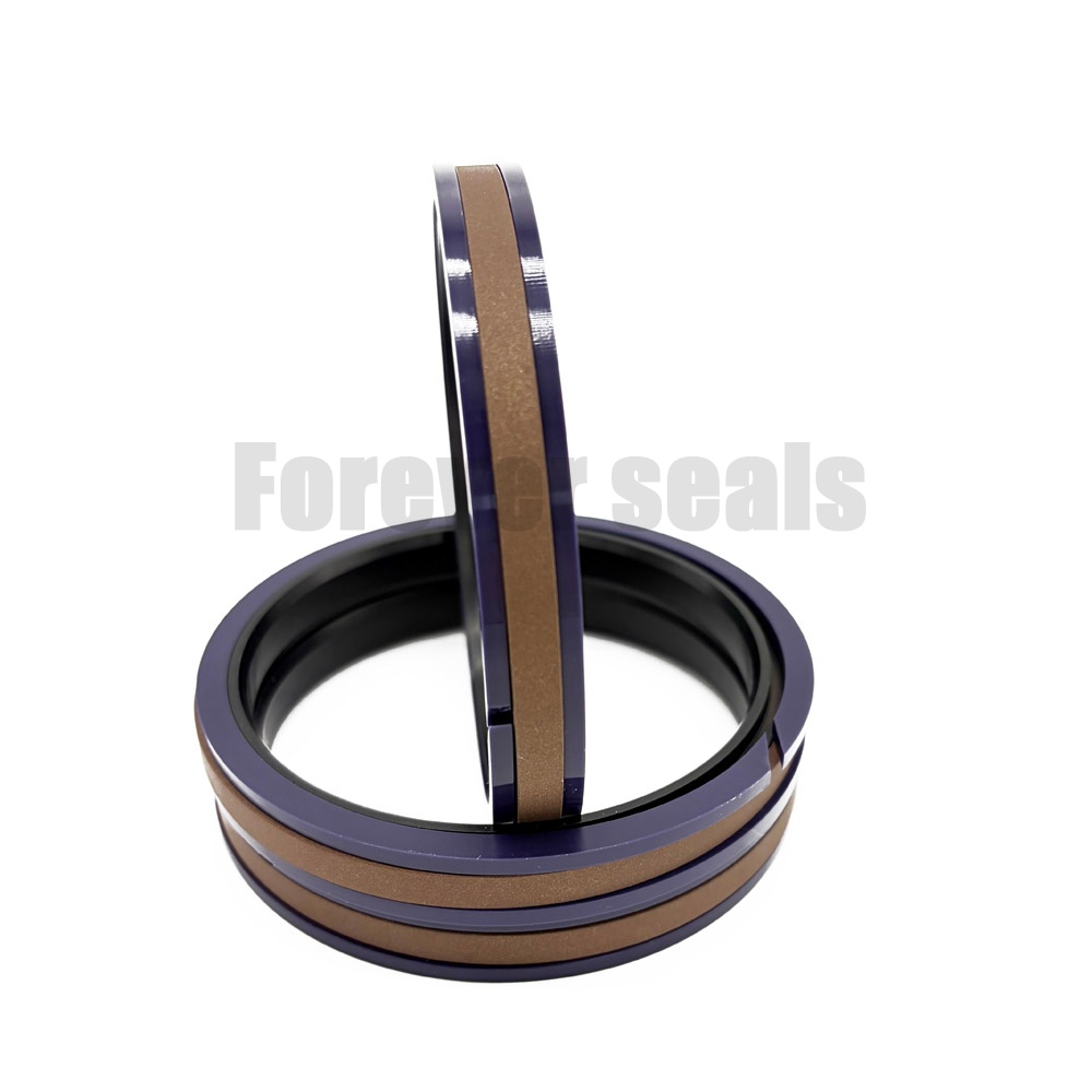 Sello combinado SPGW CT de alta resistencia con tapa, tamaño métrico y en pulgadas para cilindro de excavadora 5