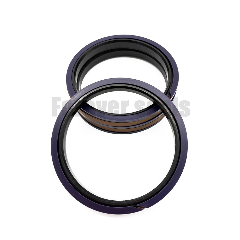 Sello combinado SPGW CT de alta resistencia con tapa, tamaño métrico y en pulgadas para cilindro de excavadora 6