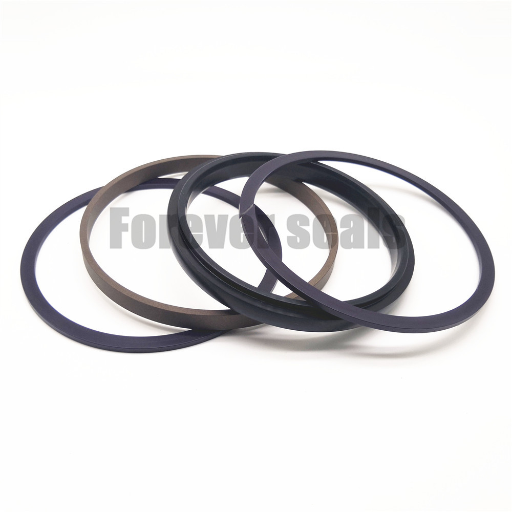 Sello combinado SPGW CT de alta resistencia con tapa, tamaño métrico y en pulgadas para cilindro de excavadora 3