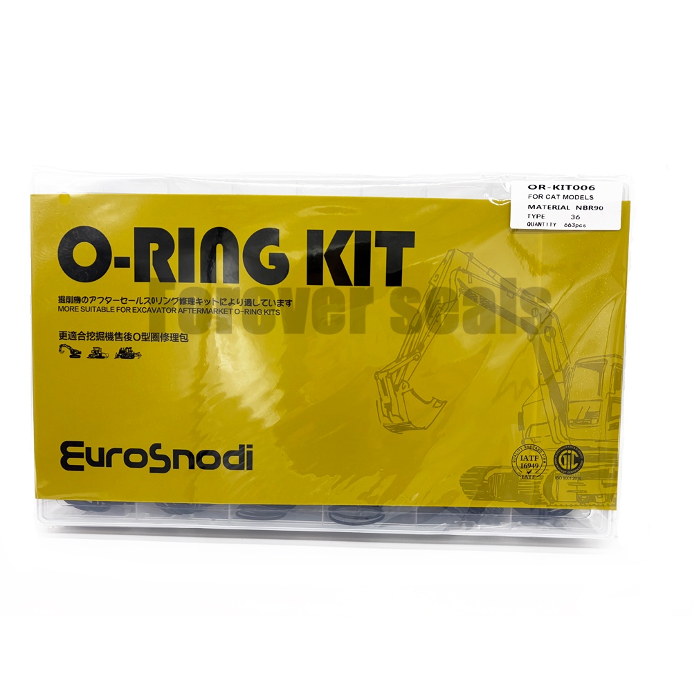 OR-KIT006 Kit de juntas tóricas NBR90 – 663 piezas para el mercado de repuestos de excavadoras 1