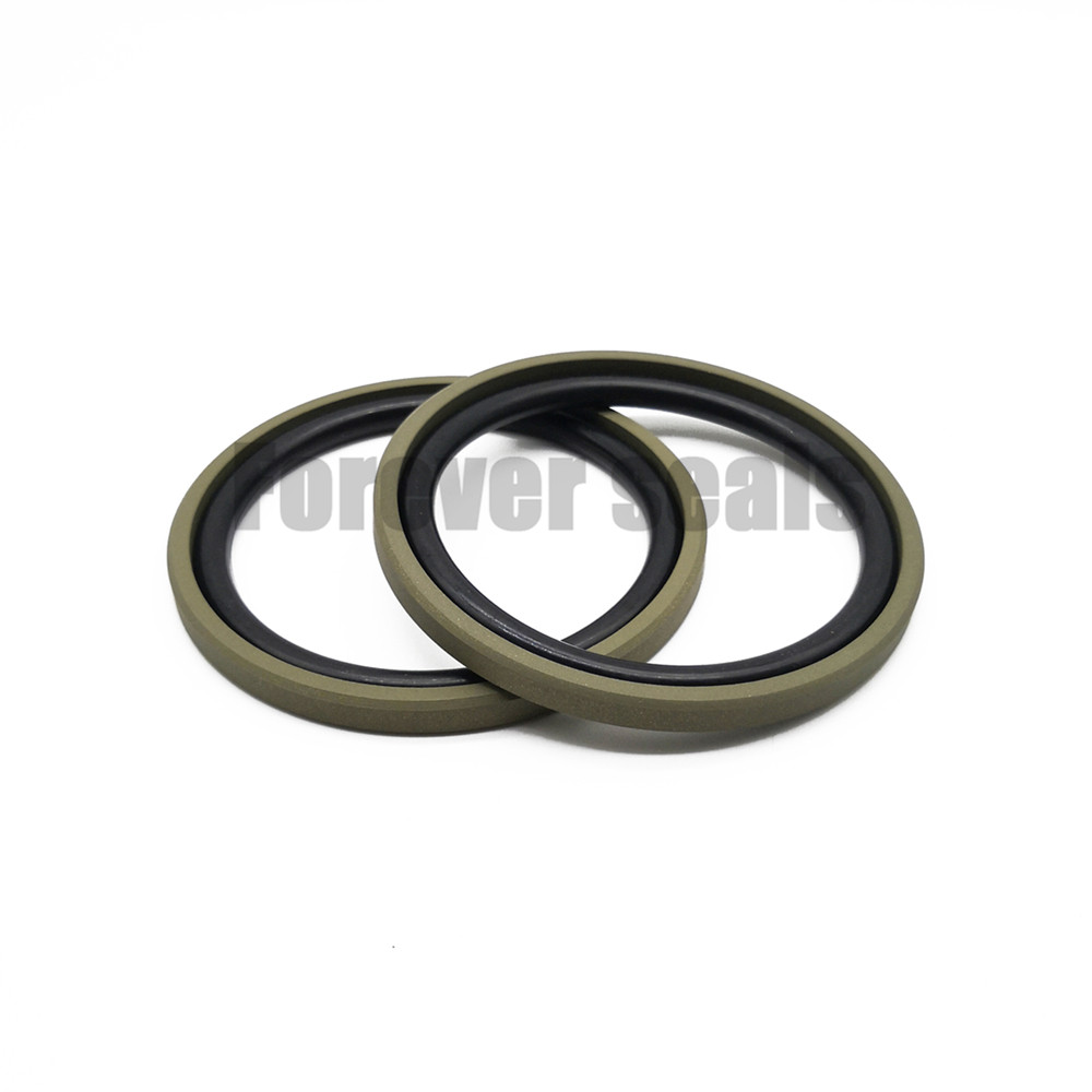 Junta de pistón de PTFE de bronce para cilindro hidráulico, anillo Glyd GSF 5