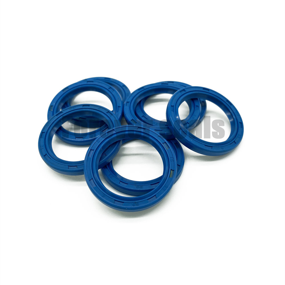 Sello de eje rotativo de aceite TC AS de caucho NBR azul 4